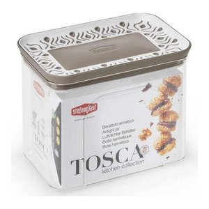 Barattolo plastica (1,2Lt) TOSCA <b>Tortora</b> 55600 - Product Image 1