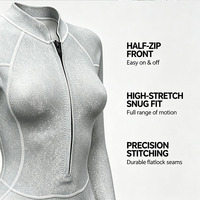Combinaison de plongée thermique en néoprène CR 2 mm pour femmes, une pièce, pour la plongée libre, la plongée sous-marine et le snorkeling