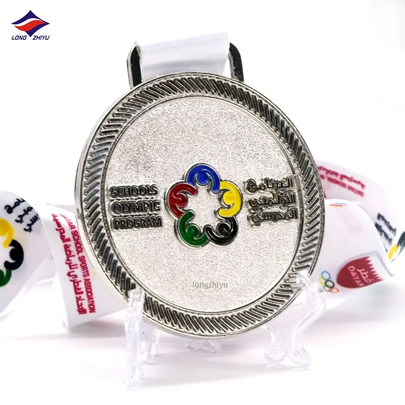 कस्टम डिजाइन स्वर्ण रजत <span class=keywords><strong>कांस्य</strong></span> स्मारिका धातु पदक बाली खेल दौड़ चमत्कारी पदक