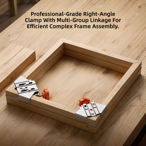 Pince d'angle en acier inoxydable pour le travail du bois, fixation rapide à 90 degrés, outil de positionnement pour cadres photo, Chine - Product Image 6