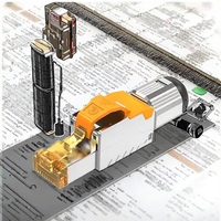 Nouveau connecteur RJ45 Cat8 STP 8P8C, câble Ethernet, tête de prise plaquée or pour connecteurs réseau RJ 45