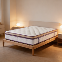 Matelas à ressorts ensachés haut de gamme de qualité hôtelière, 7 zones de mousse à mémoire de forme, pour chambre à coucher, disponible en tailles Queen, King, Full, Twin - Offre Spéciale