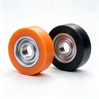 Roda Berlapis Poliuretan PU Khusus Inti Aluminium Roda Roller Tahan Aus dan Senyap untuk Aksesori Mesin Industri