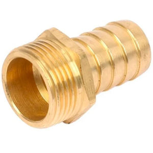 CONNECTEUR DE SUPPORT EN CAOUTCHOUC DE TYPE «ROMA» EN LAITON-3/4X20 Coupleur sanitaire de tuyau en PVC à surface lisse Filetage NPT/BSP PN16 Pression - Product Image 3