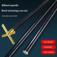 Support de queue de billard en croix, technologie noire de pointe, avec pied incassable et résistant à la flexion, pour queue de billard