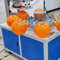 Fabrication automatique 1 couleur 4 côtés imprimante à ballons en latex à vendre