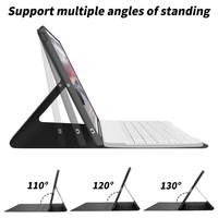 Teclado Bluetooth Recargable 10.9 con Logotipo Personalizado, Certificación Rohs, Fcc y Ce, con Funda de PU, Teclado Mágico Inteligente para iPad 10.ª Generación, Blanco
