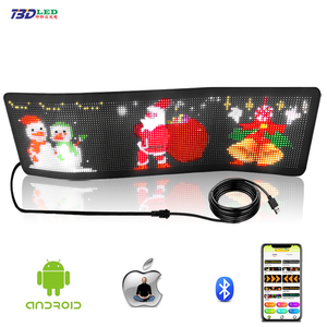 Linh hoạt USB <span class=keywords><strong>Scrolling</strong></span> Quảng Cáo Sáng <span class=keywords><strong>Led</strong></span> Xe đăng ký ứng dụng điều khiển văn bản tùy chỉnh mô hình hoạt hình <span class=keywords><strong>LED</strong></span> hiển thị cho cửa hàng xe Thanh - Product Image 3