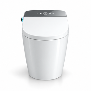 Inodoro Inteligente de Cerámica para Colgar en la Pared, Color Blanco Marfil, 300 mm, Drenaje en Forma de S, Control Remoto, Descarga de 3.8 L, Desodorización Automática - Product Image 5