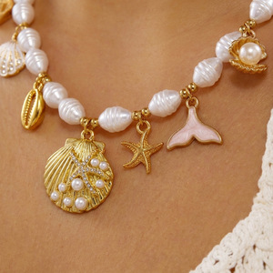 <span class=keywords><strong>Collar</strong></span> con Colgante <span class=keywords><strong>de</strong></span> Estrella <span class=keywords><strong>de</strong></span> Mar, Joyería Dopamina para Vacaciones <span class=keywords><strong>de</strong></span> Verano en la Playa - Product Image 5