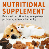 Les suppléments personnalisés pour l'élimination des taches de larmes contiennent de l'huile de poisson et des vitamines oméga-complexes pour soutenir la santé oculaire de votre animal