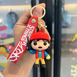 Nuevo Llavero de PVC de <span class=keywords><strong>Stranger</strong></span> <span class=keywords><strong>Things</strong></span>, Juguete para Niños, Llavero para Mochila, Llavero de Capibara de Dibujos Animados - Product Image 3