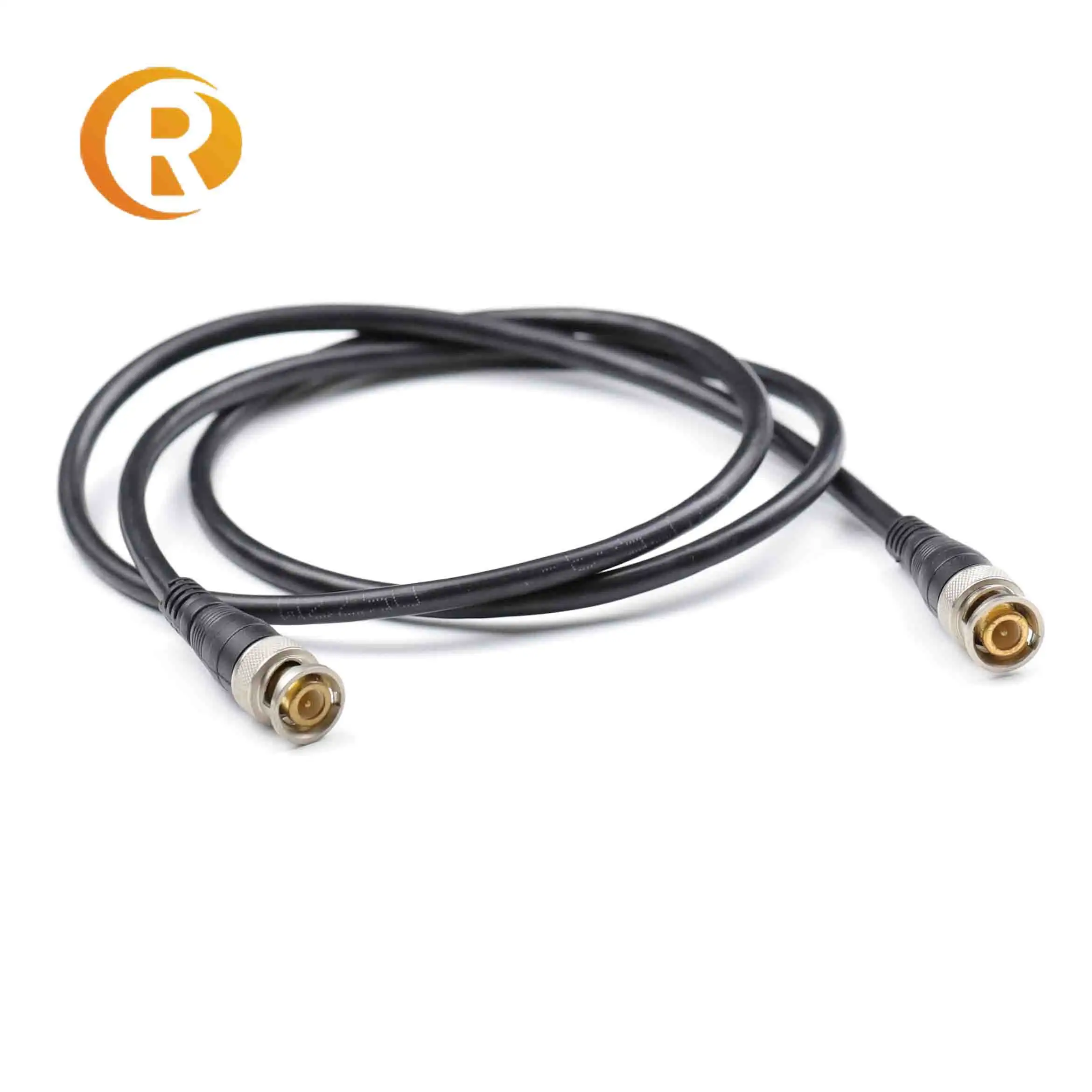 BNC Male Connectors 50 Ohm RG58 Coaxial Cable Black