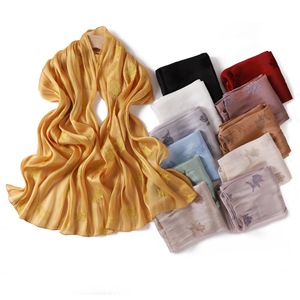 180cm Scarf Long Embroidered Solid Color Women's Wrap Lightweight <b>Shawl</b> - Product Image 2
