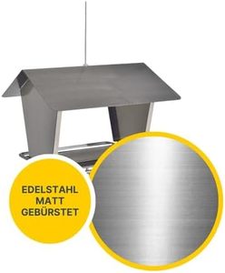 JH-Mech Maison d'oiseau murale de haute qualité pour l'observation du jardin Carton antirouille Acier Métal Mangeoire à oiseaux suspendue - Product Image 2