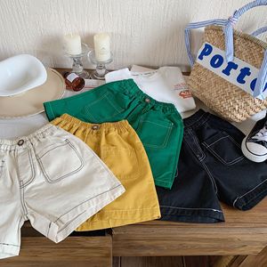 Pantaloncini in Cotone Casual da Bambino Tinta Unita, Moda Estiva 2026 - Vendita all'Ingrosso - Product Image 1