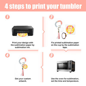 Pengiriman gratis gelang polos sublimasi RTS kualitas bagus 30 buah gudang Amerika Serikat dengan warna campuran - Product Image 6