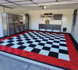 Hexagon Floor Tile Garage Tiles <strong>Flooring</strong> <strong>Unilin</strong> Lock Spc Black and White Self Adhesive Click Vinyl Interlock Mats - Product Image 4