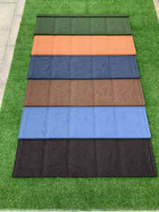迪拜建筑用环保现代石材涂层屋顶金属瓦方便石材涂层屋顶板 - Product Image 2