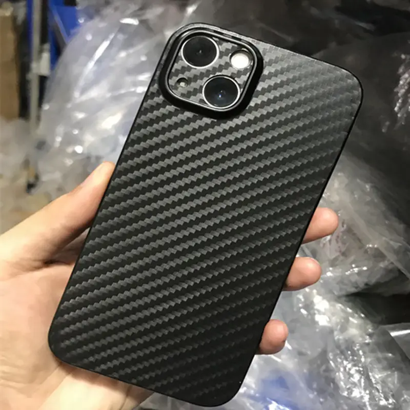 Ultra Thin Carbon Fiber Texture PP Soft Cover Case For iPhone 13 Mini 13 Pro 13 Pro Max