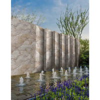 Panneau mural en pierre flexible 3D MCM moderne, imperméable, pliable, en travertin artificiel, parement mural en pierre artificielle, ignifuge