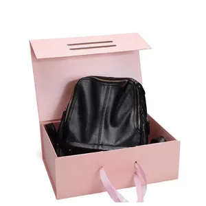 사용자 지정 인쇄 벨트 접는 종이 럭셔리 선물 상자 포장 도매 매트 블랙 마그네틱 클로저 지갑 플랫 박스 선물 포장