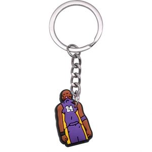 Porte-clés en PVC et silicone 2D, pendentif éventail, bijou souvenir, drapeau de pays, basketball, rugby - Product Image 2