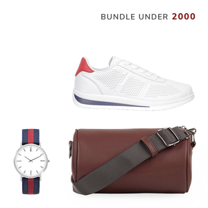 Sac cylindrique en cuir sur mesure + Montre + Chaussures - Product Image 2