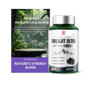 Bencaohong Shilajit Ultra Capsules Supplément à base de plantes de l'Himalaya pur avec minéraux essentiels pour la santé du cerveau adulte Vitalité - Product Image 1