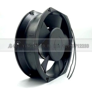 ฮับอร์พัดลมระบายความร้อนแบบไหลตามแนวแกน 17 ซม. 220V 35W ลูกปืนติดผนังสีดำ - Product Image 1
