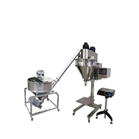 Machine de remplissage semi-automatique électrique en acier inoxydable pour bouteilles de boissons et poudres, avec convoyeur à vis, haute productivité