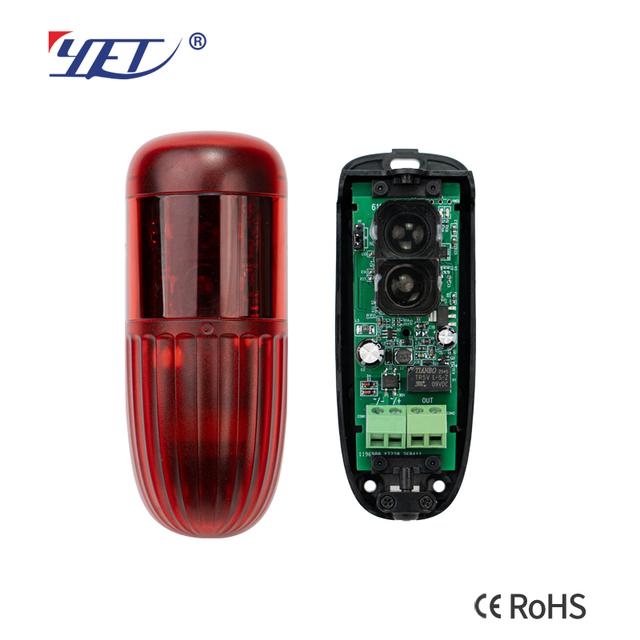 YET612IR Home Alarm Door Gate Long Range Universal Infrared Reflective Photoelectric Sensor with RF Function 180° rotation