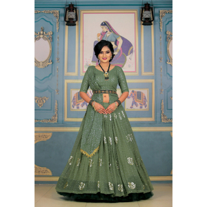 Dernière Collection Exclusive de styliste de Faux Georgette broderie travail Lehenga Choli avec dupata fabricant de Surat inde - Product Image 1