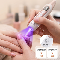 Kit de lime à ongles électrique rechargeable 10 vitesses 45000 tr/min, perceuse à ongles sans fil avec lampe UV et cache anti-poussière transparent