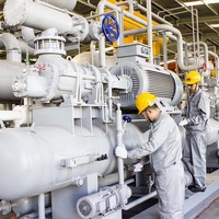 Unité de refroidissement industrielle de haute qualité, système de refroidissement à vis simple étage style e27