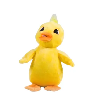 Hot sale stuffed plush animal cute fat yellow duck