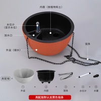 Pot de fleurs suspendu automatique à absorption d'eau