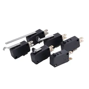 Saklar mikro listrik mini/saklar mikro, dengan tuas rol saklar mikro kw3a 2 pin saklar mikro