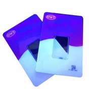 Porte-cartes en plastique PET avec numéros de série inviolables pour emballages de pièces/barres d'or