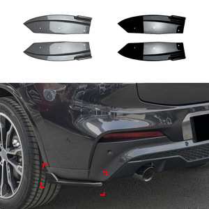Bmw X4 G02 M Sport 2018 2021 Rear Corner Decals Piano Black Carbon Fiber Texture Adhesive Weather Shields Car Window - Product Image 4