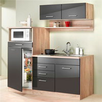 Meubles de cuisine modulaires en bois massif avec dessus en marbre, designs personnalisés pour intérieurs de luxe