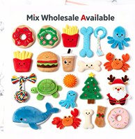 Jouets en peluche pour chien, série de jouets pour animaux de compagnie, écologiques, doux, nouveau design, pour la restauration rapide, en gros