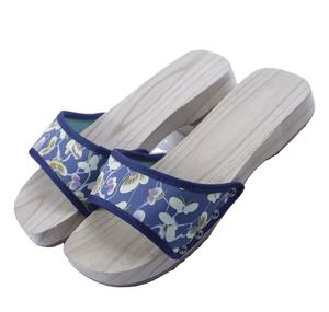 新款高品质女士木质拖鞋防滑出汗吸水舒适女士<span class=keywords><strong>Geta</strong></span>滑动凉鞋高跟鞋低价 - Product Image 2