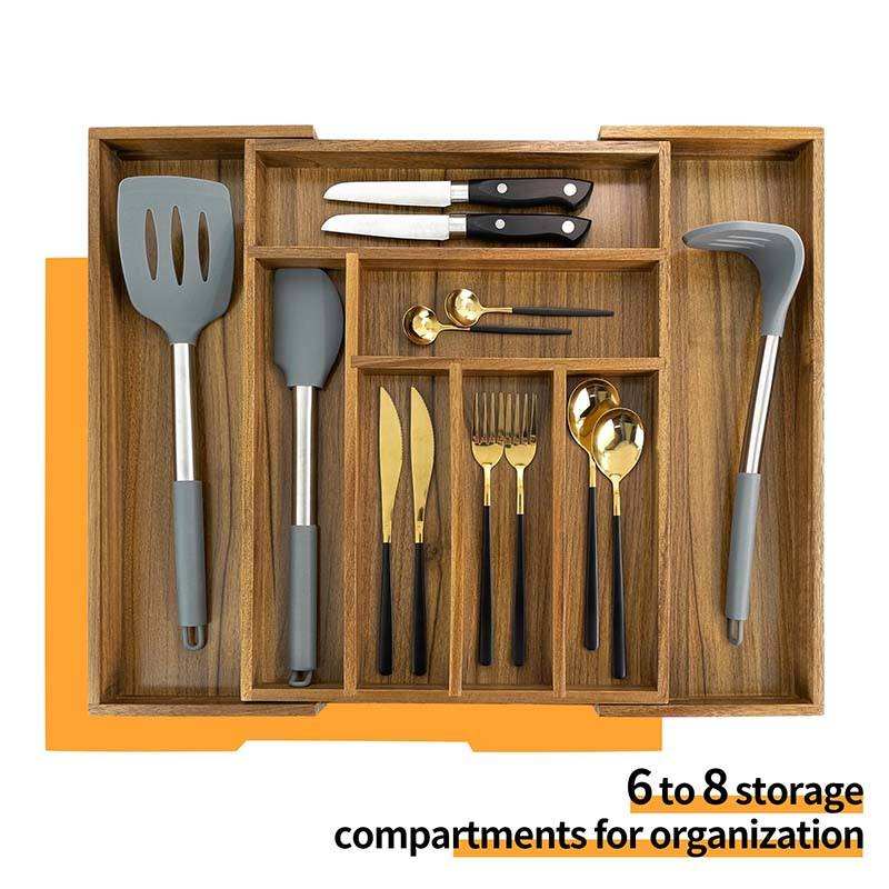 Luxury American Style Acacia Wood Multifunction Kitchen Storage Tray ...