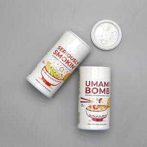 Ramah lingkungan karton bulat bubuk Kraft kertas garam bumbu Shaker tabung dengan Rolled ayak untuk bumbu longgar kemasan bubuk - Product Image 2