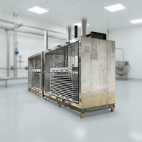 Congélateur à plaques en acier inoxydable pour légumes et fruits, congélation rapide, refroidisseur à air pulsé hydraulique, contrôle précis de la température