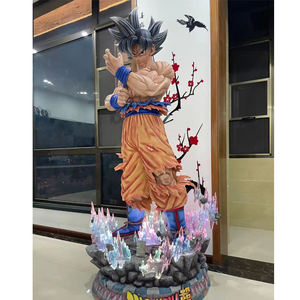 カスタム樹脂彫刻ドラゴンボール悟空ベジータ等身大超サイヤ人像漫画アニメキャラクター彫刻装飾 - Product Image 4