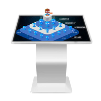 Kiosque interactif à écran tactile LCD 43 pouces, PC tout-en-un multimédia pour l'information numérique en libre-service
