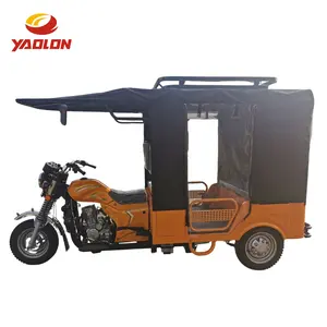 YAOLON 150cc200cc, fabricant chinois, essence 3 roues, motocyclettes, taxi, passager, tricycles motorisés avec toit