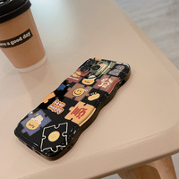 Étuis de téléphone portables de luxe, imperméables, antidérapants, écologiques, antichocs, en cuir TPU souple, design de dessin animé, pour 13 14